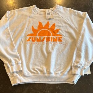MOTHER The Biggie Message “Sunshine State of Mind” Sweatshirt – Size L